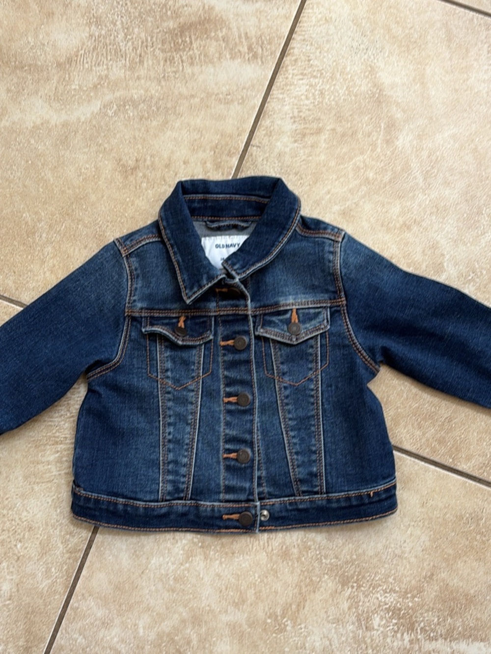 Old Navy Dark Blue Denim Kids Jean Jacket